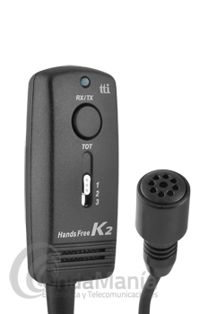 TTI THF-100P K2 MICROFONO MANOS LIBRES HANDS FREE PARA EMISORAS PRESIDENT - Micrófono manos libres de fácil instalación para emisoras President con conector de micrófono de 6 pins de rosca.