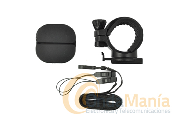 BULLET HD KIT C; ACCESORIO PARA GAFAS CON GIRO 360º - Kit con correas para sujección en correa de gafas, permite giros de 360º incluye cinta para el cuello para cámaras Bullet HD.