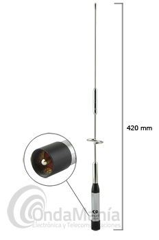 KOMUNICA POWER PWR-NR-66 ANTENA DOBLE BANDA 145/435 MHZ PARA MOVIL