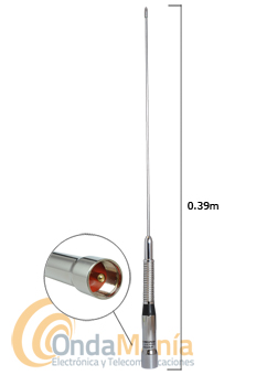 DIAMOND AZ-504SP ANTENA CON MUELLE DOBLE BANDA ORIGINAL JAPON SLIM GAINER D-STAR - Antena doble banda UHF/VHF con muelle original Diamond Slim Gainer D-Star con 0,39 cm de longitud, 80 g. de peso,...