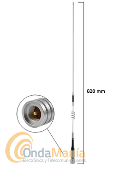 DIAMOND SG-9600 SUPER GAINER ANTENA TRIPLE BANDA 50 / 144 / 430 MHZ PARA MOVIL - ORIGINAL JAPON - - Antena Diamond triple banda 50 Mhz, VHF y UHF para móvil con una ganancia de 2,15 dBi en VHF y 5,2 dBi en UHF, tiene una longitud de 0,82 mts y un peso de 320 gramos