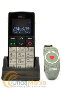 TELEFONO MOVIL MAXCOM MM715 - Teléfono perfecto para los ancianos y las personas con problemas de salud. El dispositivo está equipado con muchas funciones facilitar su funcionamiento, por ejemplo, la pantalla LCD a color de 1,8 