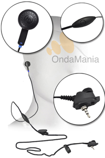 MICROFONO AURICULAR PARA MOTOROLA TETRA - Microfono auricular (pinganillo) para Motorola Tetra MTH-800, MTP-850 3L,....