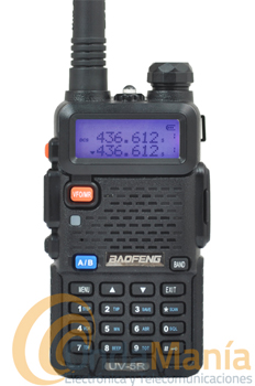 BAOFENG UV-5R WALKIE DOBLE BANDA VHF/UHF+PINGANILLO DE REGALO