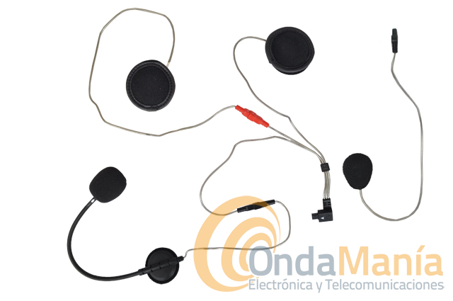 BT-NEXT AUDIO KIT, PARA BTX1, BTX2 Y BT-NEXT - Kit completo de audio con altavoces estéreo, micrófono de varilla regulable para cascos semi-integrales o tipo 