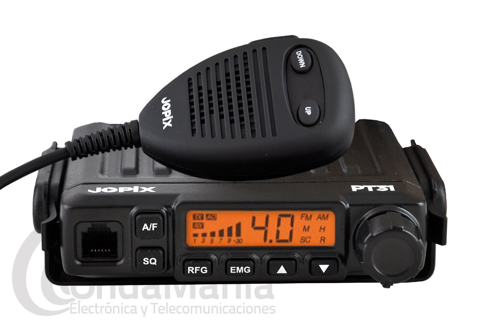 Pack emisora CB JOPIX PT-31 + Antena base magnética PNI Extra 45