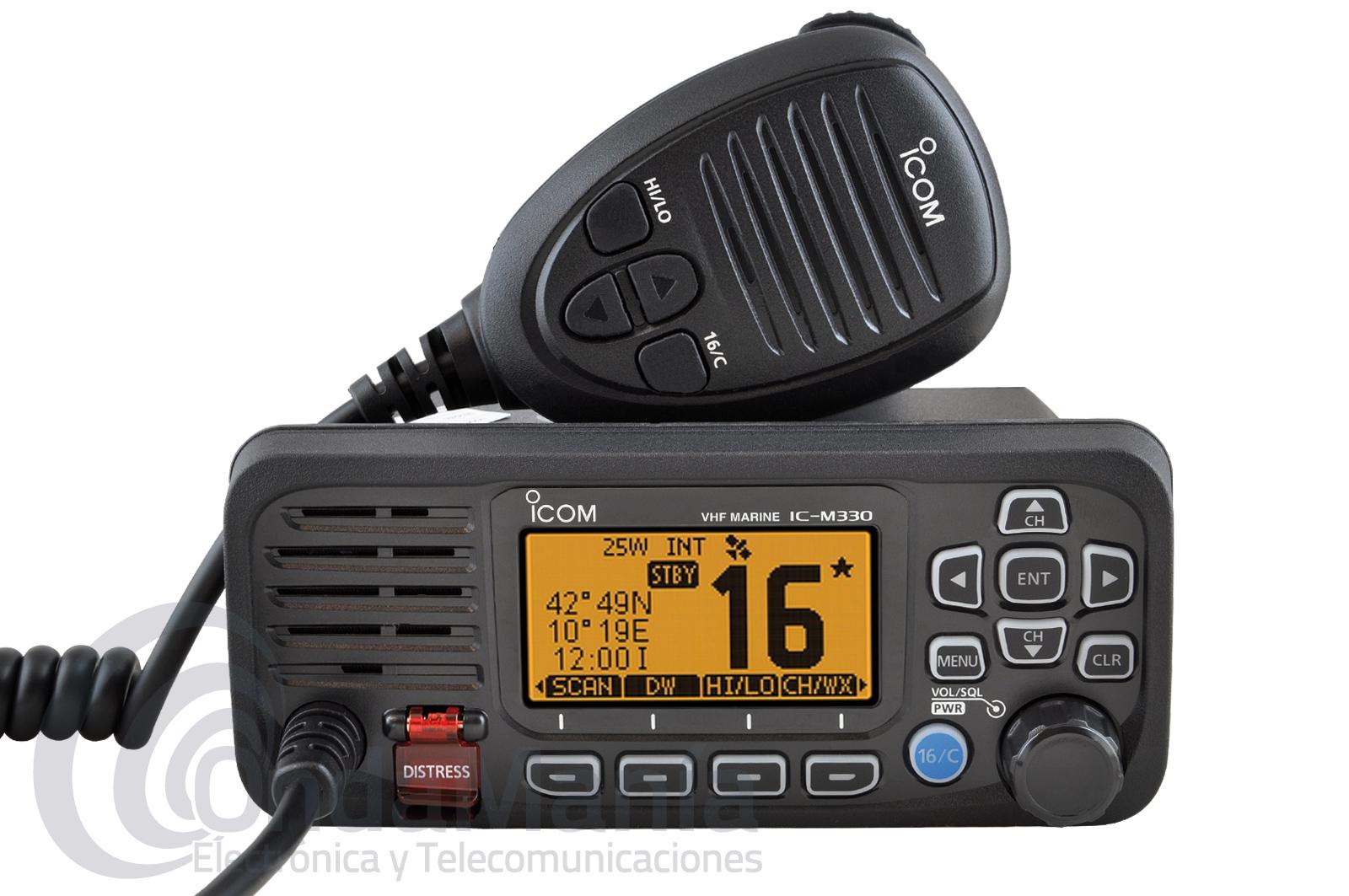 M330 Black ICOM VHF Basic Compact Standard 