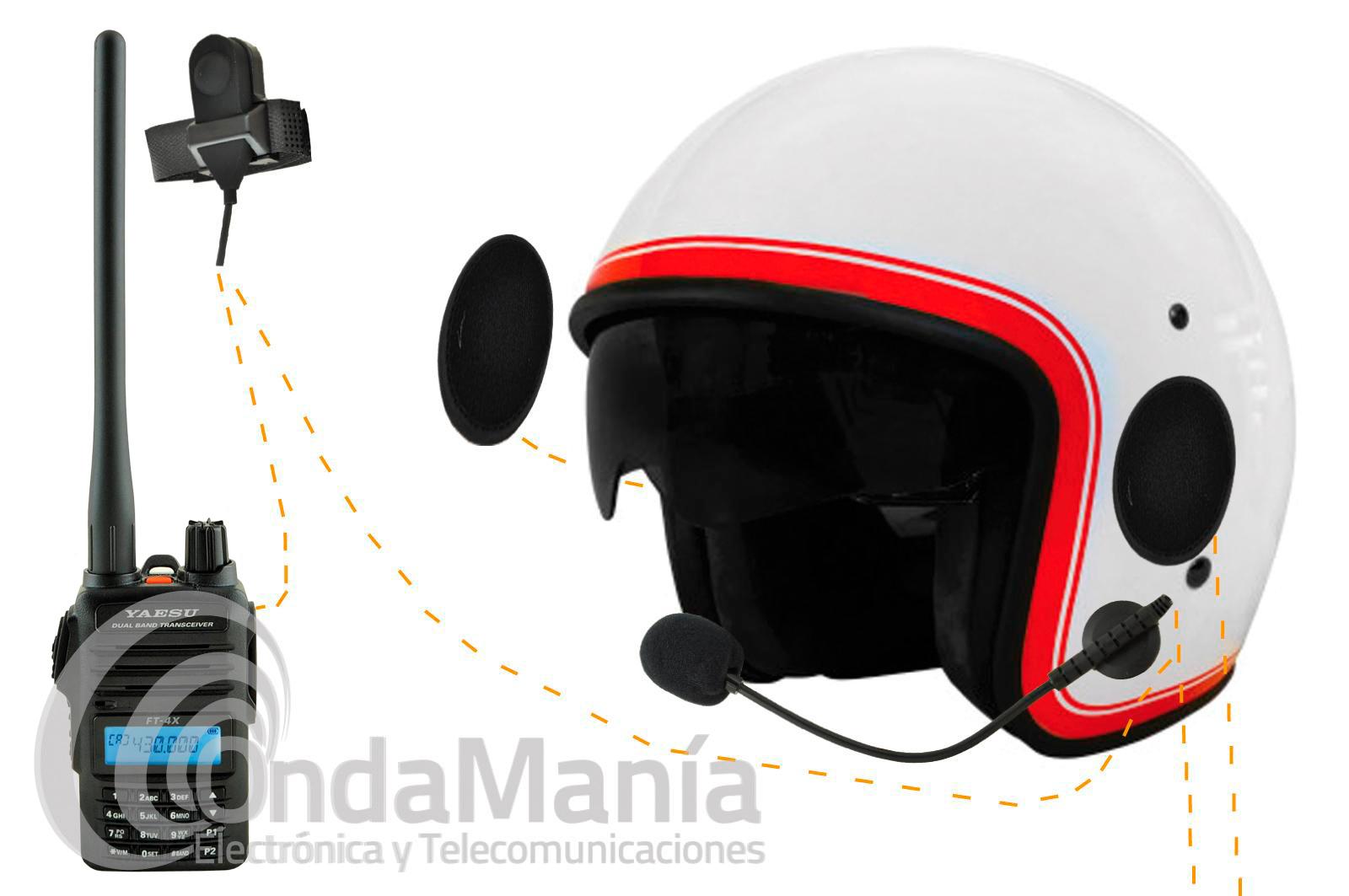NAUZER HEL880S Micro-Auriculares tipo casco profesional para walkies A