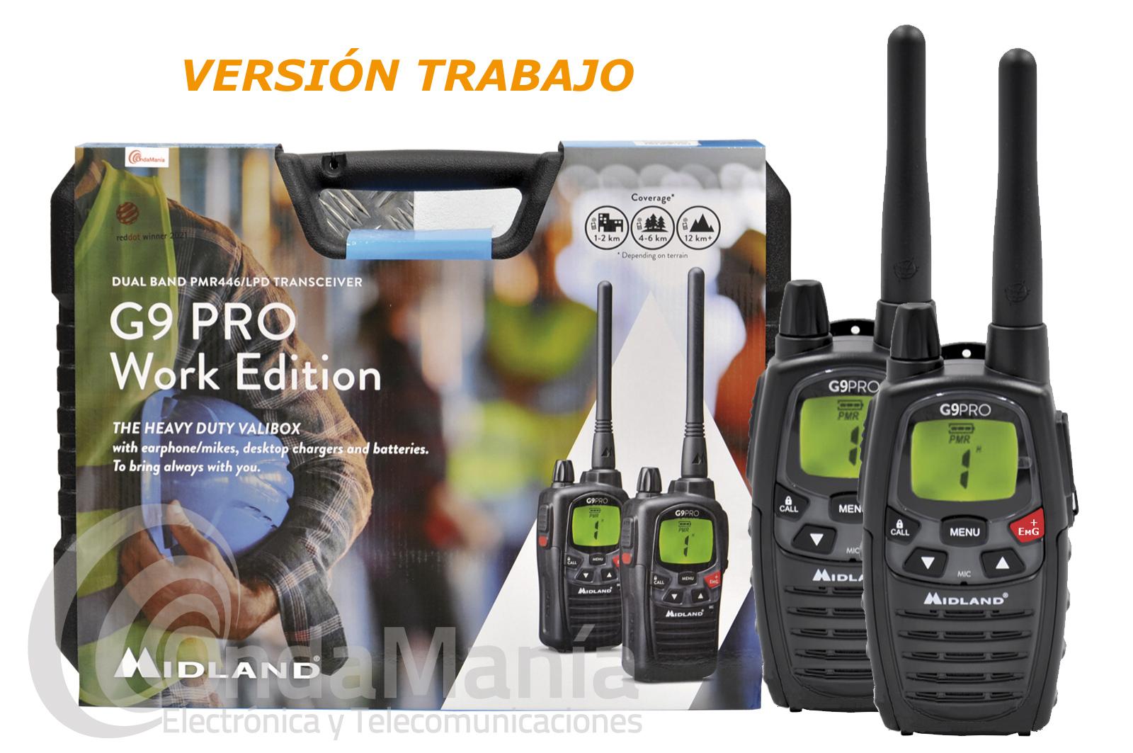 Midland G9 PRO dual band radio transceiver black