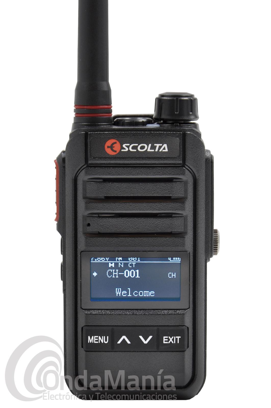 Walkie Talkie profesional de UHF ESCOLTA FOX RP-303 con radio de FM y  linterna