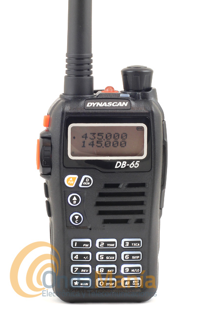 DynaScan DB-65  144 – 146 MHz/430 – 440 MHz, Batterie 1300 mAh Noir  Talkie à Double Bande radioaficionado 