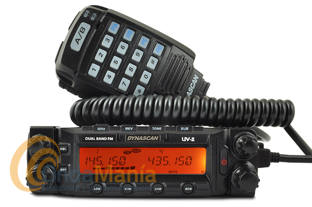 DYNASCAN UV2 EMISORA DOBLE BANDA VHF/UHF CON BANDA AEREAY FM COMERCIAS,  DISPONE DE 758 CANALES DE MEMORIA, 50 W, DYNASCAN, PIHERNX