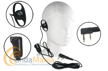 KENWOOD EMC-6 MICROFONO AURICULAR - Micro-auricular Kenwood EMC-6 es un micrófono de solapa con un auricular de gran calidad a un gran precio.