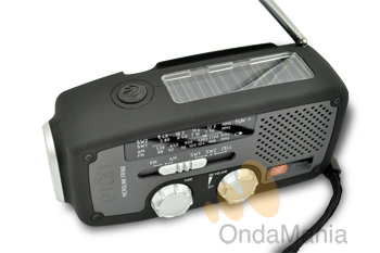 ETON MICROLINK FR-160 - Radio analógica con AM y FM, incorpora luz de emergencia, dinamo, placa solar, toma USB....