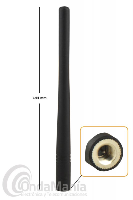 ANTENA YAESU YHA-68 COMPATIBLE CON LOS YAESU VX-120, VX-170, FT-270,.. - Antena de 136 a 174 Mhz para walkis , modelo Yaesu YHA-68 con conector SMA macho, 144 mm de longitud, compatible con los Yaesu VX-120, VX-170, FT-270 o cualquier walkie que utilice antena de VHF con conector SMA macho.
