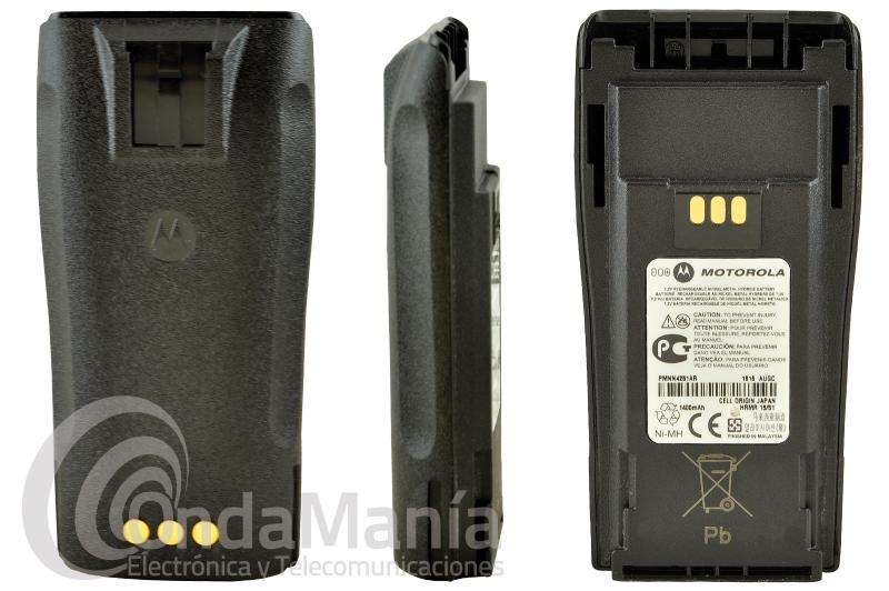 BATERIA MOTOROLA PMNN4251AR PARA CP-040, DP-1400,... - Batería Motorola de Ni-Mh con 7,2 V y 1400 mAh, compatible con los Motorola CP-040, DP-1400,...