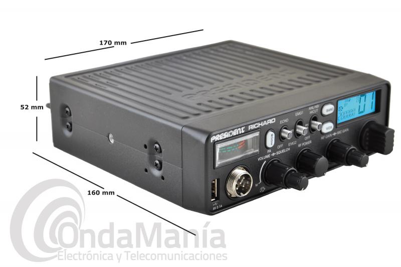 ANTENA EMISORAS PRESIDENT CON BASE MAGNETICA ML145 - CONDE Car-Audio