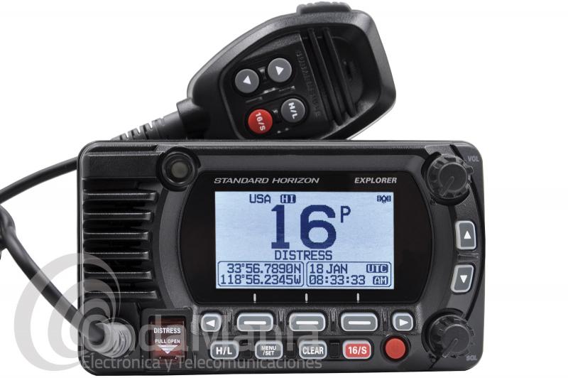 EMISORA DE BANDA MARINA VHF CLASE D STANDARD HORIZON GX-1850 GPS/E 