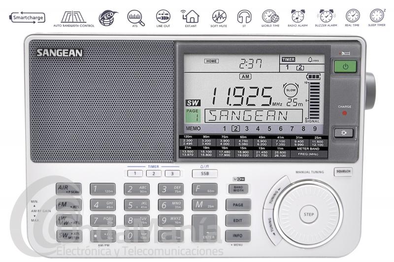 SANGEAN ATS-909X2 BLANCO RECEPTOR DIGITAL RADIO MULTIBANDA