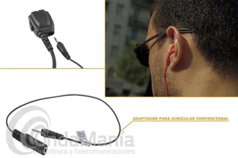 TELECOM JD-H35 ADAPTADOR DE AURICULAR PARA PINGANILLOS DE LAS SERIES JD-23 Y JD-24