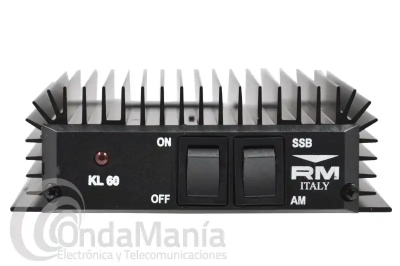 AMPLIFICADOR LINEAL RM KL-60 PARA  CB-27 DE 25 A 35 W  EN AM/FM Y 50 W EN SSB
