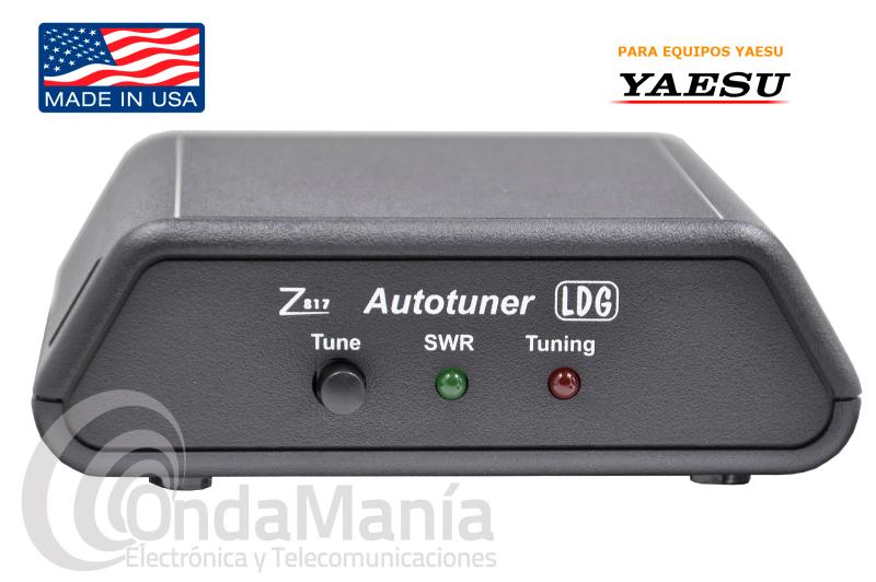 LDG-Z817 ACOPLADOR AUTOMATICO DE ANTENA PARA FT-817 Y FT-818 - Acoplador automtico de antena especialmente diseado para su uso con un Yaesu FT-817 o FT-818 y equipos QRP con un margen de potencias entre 0,1 W a 20 W. Incluye cable CAT de 30 cm.