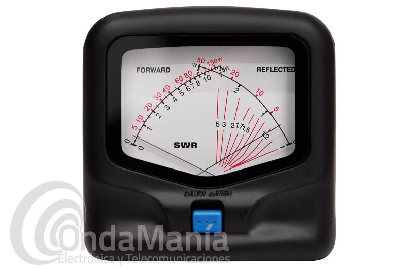 MEDIDOR DE ESTACIONARIAS Y POTENCIA AVAIR AV-40N DE 140 A 525 MHZ CON CONECTORES TIPO N - Medidor de agujas cruzadas de ROE (estacionarias) y potencia Avair AV-40N con un rango de frecuencia de 140 a 525 MHz  y con 2 potencias seleccionable 15 W o 150W, con conectores tipo N