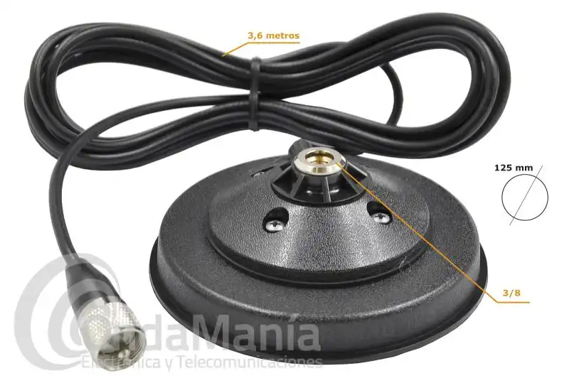 BASE MAGNETICA SIRIO PM-125 3/8 