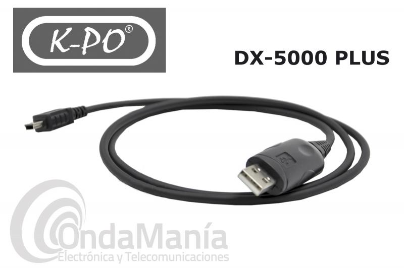 K-PO CABLE DE PROGRAMACION PARA LA K-PO DX-5000 PLUS O CRT SS-6900V7 - Cable de programación K-PO compatible con la CRT SS-6900V7 y la K-PO DX-5000 PLUS