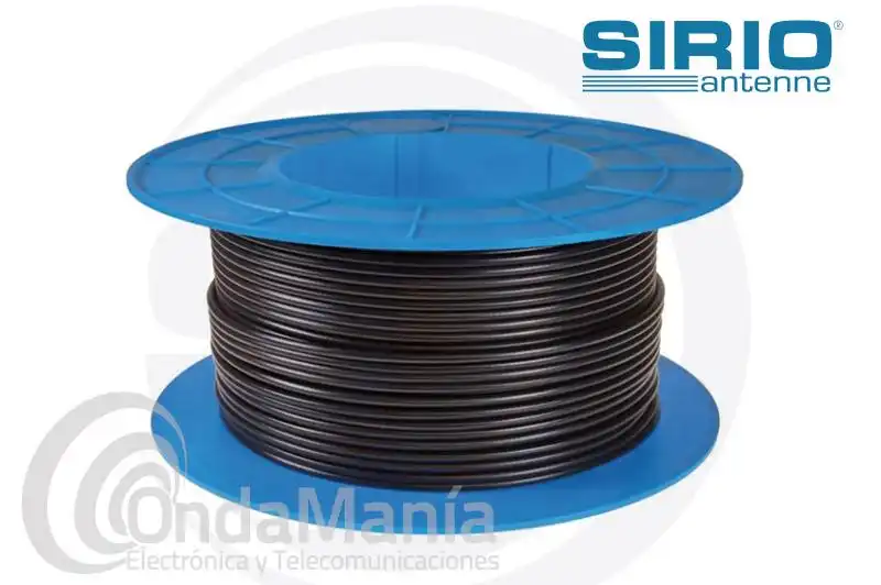 SIRIO RF-100 CABLE COLOR NEGRO 50 OHM DE BAJA PERDIDA, TAMA�O DE RG-58