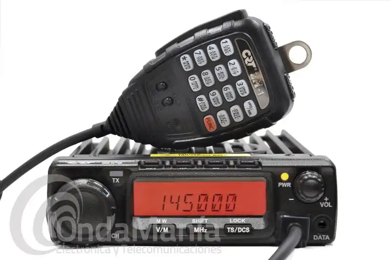 TRANSCEPTOR MOVIL PROFESIONAL DE VHF CRT 2M PRO HAM CON 70 W, BANDA AEREA, FM COMERCIAL