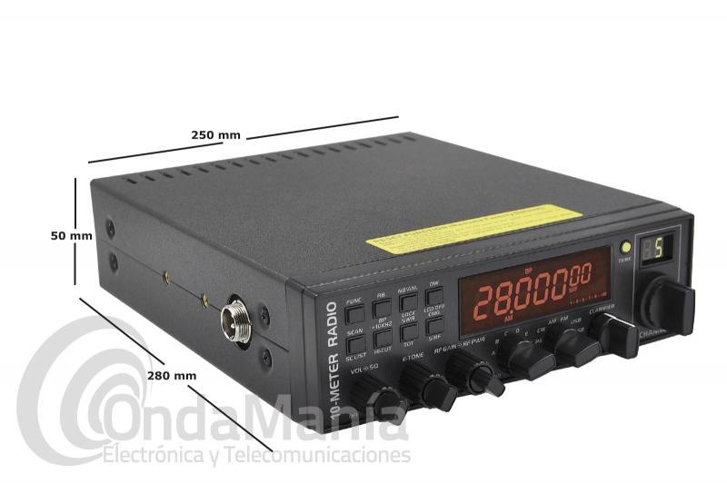 ANYTONE AT5555 PLUS N emisora de 10 metros todo modo,. con filtro RX