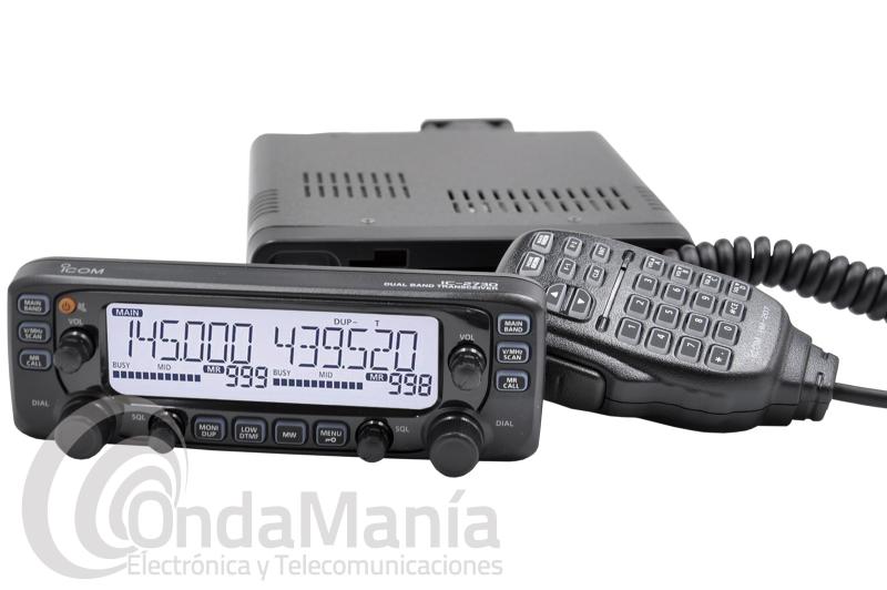 EMISORA BIBANDA UHF/VHF ICOM IC-2730E CON 50 W Y BANDA AEREA EN RECEPCION