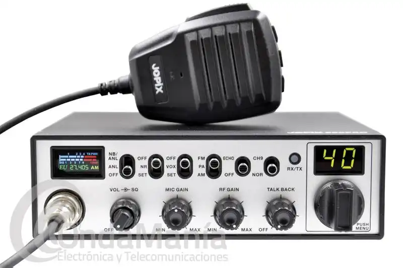 EMISORA MOVIL DE CB JOPIX 900PRO MULTINORMA CON AM Y FM, 12/24V