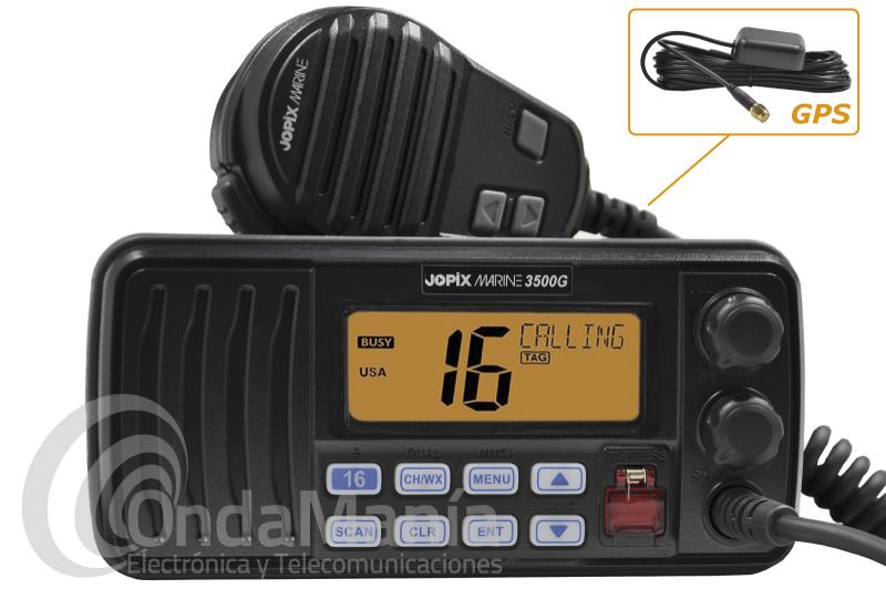 EMISORA MARINA DE VHF JOPIX MARINE 3500G CON DCS Y GPS, SIN GASTOS DE ENVIO!!