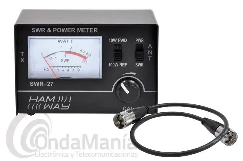 MEDIDOR DE ROE Y WATIMETRO HAN WAY SWR-27 IDEAL PARA CB-27