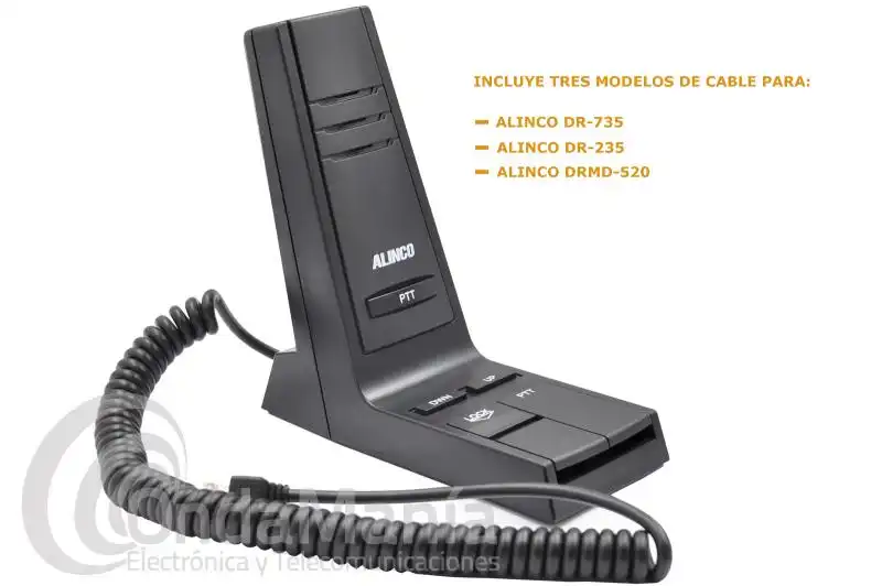 ALINCO EMS-98 MICROFONO DE SOBREMESA PARA ALINCO, KENWOOD, ANYTONE