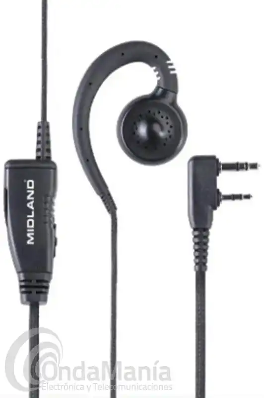 MIDLAND MA-29LK PINGANILLO CON PTT Y AURICULAR GRNADE CON CONMUTACION TIPO KENWOOD