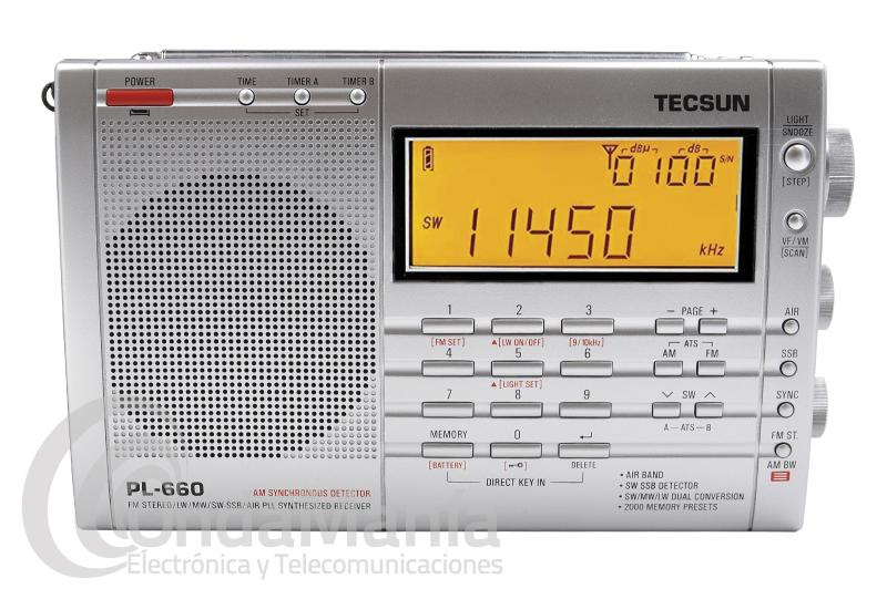 TECSUN PL-660 PLATA RADIO MULTIBANDA 