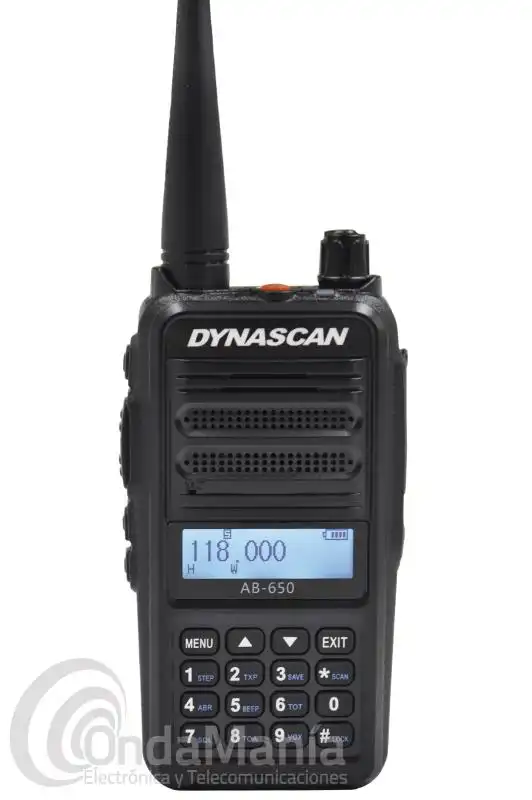 DYNASCAN AB-650 WALKIE TALKIE DE VHF DE BANDA AEREA