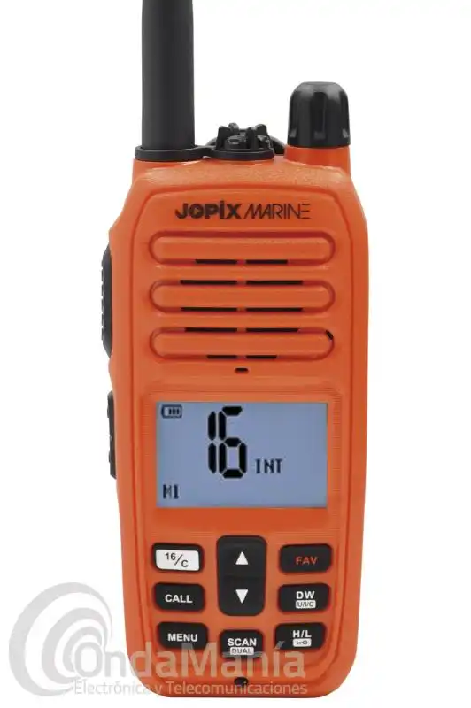 JOPIX MARINE 616P WALKIE TALKIE MARINO DE VHF COLOR NARANJA