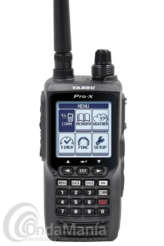 YAESU FTA-550L WALKY DE BANDA AEREA CON SISTEMA DE NAVEGACION VOR Y ILS - Transceptor porttil de banda area con un gran display LCD de matriz de puntos, ofrece VOR e ILS incluye mltiples accesorios como cargador de casa y cargador con toma de mechero, batera de litio y porta-pilas, adaptador de mic-auricular,...