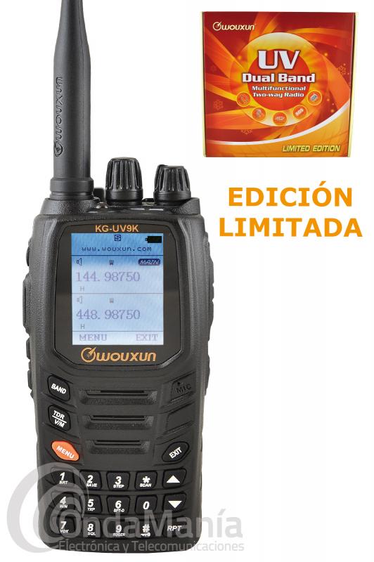 WALKI TALKIE DOBLE BANDA WOUXUN KG-UV9K PRO EDICION LIMITADA CON MULTIPLES ACCESORIOS