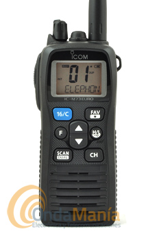 ICOM IC-M73 EURO WALKIE MARINO VHF IPX8 CON 6 W 