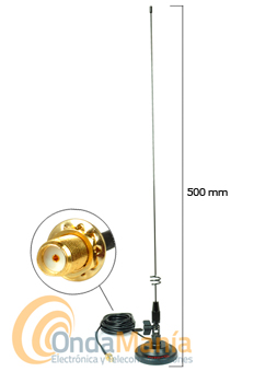 MR-75SJ ANTENA DIAMOND MAGNETICA DOBLE BANDA ORIGINAL CON SMA INVERTIDO