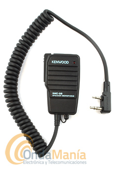 KENWOOD SMC-32 - Micrófono altavoz Kenwood SMC-32 de reducidas dimensiones para portátiles (TH-K2E, TH-K2ET, TH-F7, TH-D7E, etc.).
