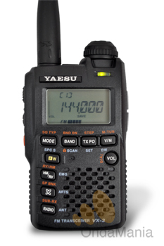 YAESU VX-3E Y PINGANILLO DE REGALO+3 AÑOS DE GARANTIA - El Yaesu VX-3 E es un walkie ultracompacto doble banda (UHF/VHF) de tercera generación con multiples funciones y recepción ampliada, regalo de pinganillo.