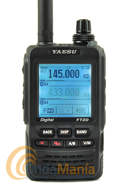 YAESU FT-2DE BIBANDA VHF-UHF + PINGANILLO DE REGALO - Yaesu FT-2DE bibanda VHF-UHF que saldrá a la venta el segundo trimestre de 2015. Equipo con función ASM que detecta si la señal es analógica o C4FM dando la posibilidad de transmitir y recibir voz y datos. Pantalla LCD de gran tamaño 43 x 43 mm. Dispone además de funciones como GPS, snapshot y transmisión de imagen, ranura para tarjeta micro SD... Cumple la normativa IPX5.